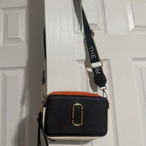 Marc Jacobs Black and Orange Crossbody Bag